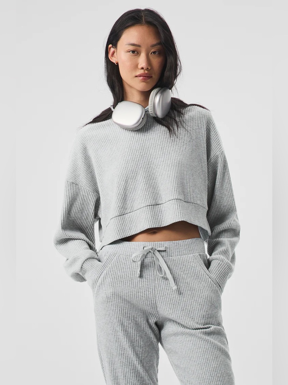 Alo Yoga Muse Hoodie Athletic Grey Heather